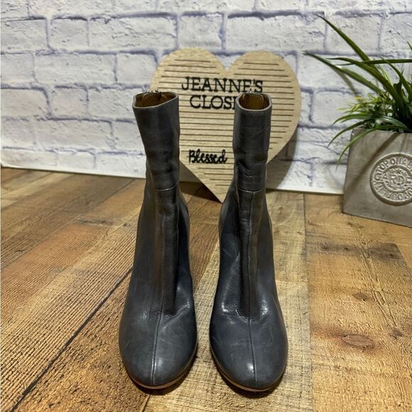 Zara Women's Grey Blue Boots - Picture 8 of 12